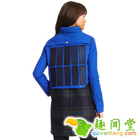 自带太阳能电池板的棉服 让你享受阳光、玩电子产品两不误--阿里百秀