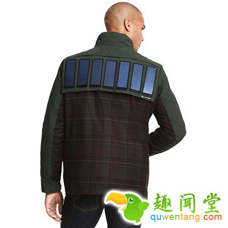 自带太阳能电池板的棉服 让你享受阳光、玩电子产品两不误--阿里百秀